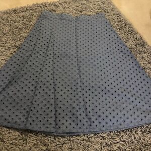 LOFT Eyelet A-Line Skirt  